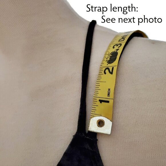 Victoria's Secret Crushed Velvet Triangle Bralette Black / Silver S - Picture 12 of 16